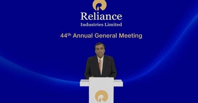Chairman Mukesh Ambani at the annual general meeting of Reliance Industries Limited on June 24, 2021