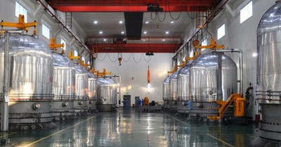 Hall with Siemens reactors for chemical vapor deposition (CVD) of silicon at Daqo’s polysilicon plant in Shihezi, Xinjiang