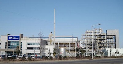 Hankook Silicon’s polysilicon plant in Yeosu, South Jeolla Province, South Korea